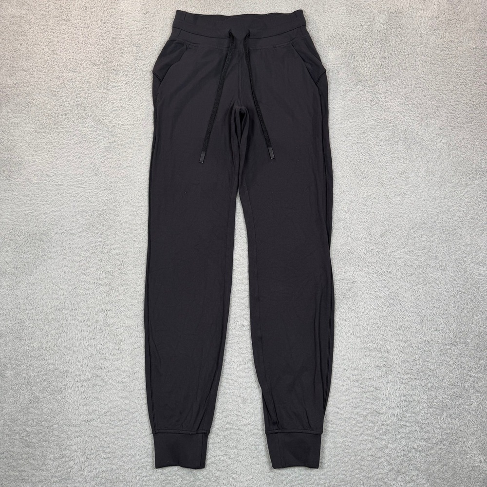Lululemon Align Jogger Black Nulu High Rise Yoga Pants Size 2 LW5BXOS